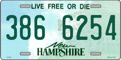 NH license plate 3866254