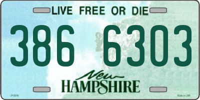 NH license plate 3866303