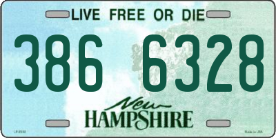 NH license plate 3866328