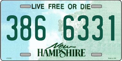 NH license plate 3866331