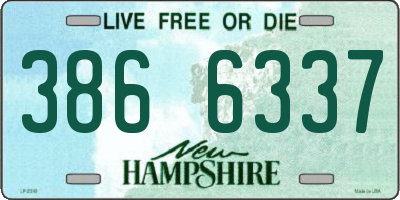 NH license plate 3866337