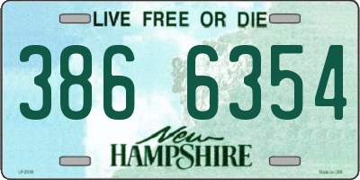 NH license plate 3866354