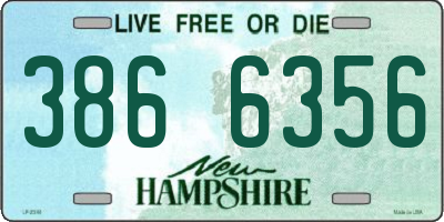 NH license plate 3866356