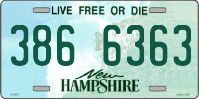 NH license plate 3866363