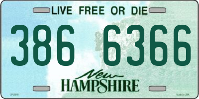 NH license plate 3866366