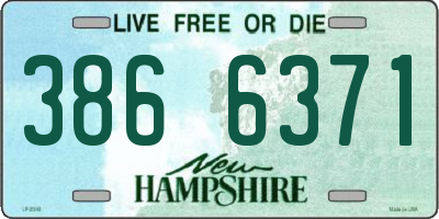 NH license plate 3866371