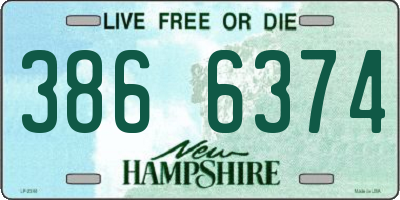 NH license plate 3866374