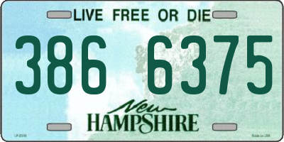 NH license plate 3866375