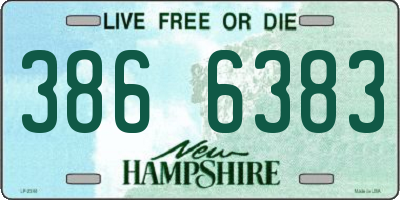 NH license plate 3866383