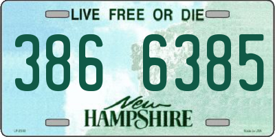 NH license plate 3866385