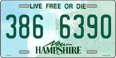 NH license plate 3866390