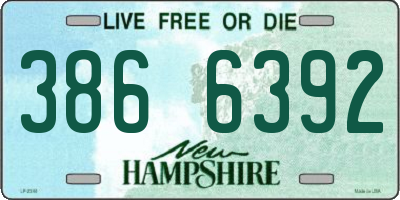NH license plate 3866392