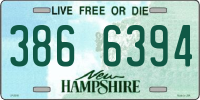NH license plate 3866394
