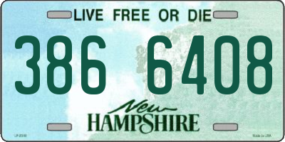 NH license plate 3866408
