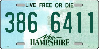 NH license plate 3866411