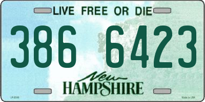 NH license plate 3866423