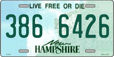 NH license plate 3866426