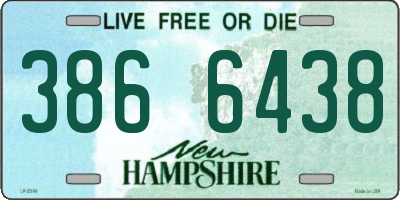 NH license plate 3866438