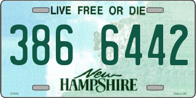NH license plate 3866442