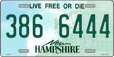 NH license plate 3866444