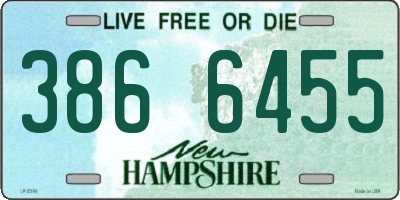 NH license plate 3866455