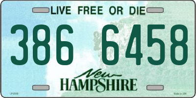NH license plate 3866458