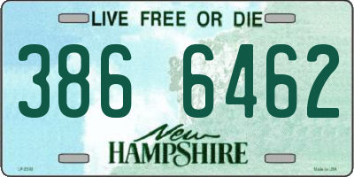 NH license plate 3866462