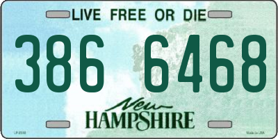 NH license plate 3866468