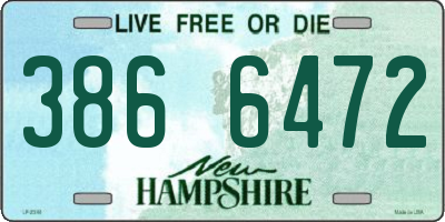 NH license plate 3866472