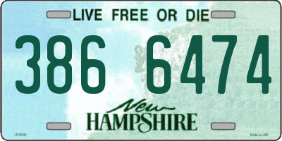 NH license plate 3866474