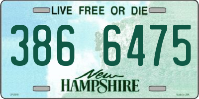 NH license plate 3866475