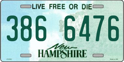 NH license plate 3866476
