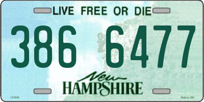 NH license plate 3866477