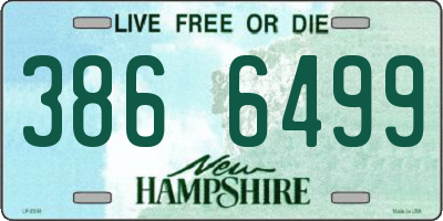 NH license plate 3866499