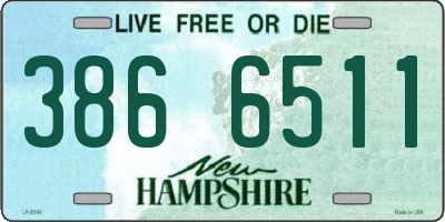 NH license plate 3866511