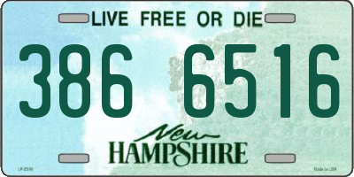NH license plate 3866516