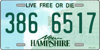 NH license plate 3866517