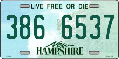 NH license plate 3866537