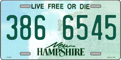 NH license plate 3866545