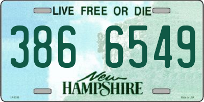 NH license plate 3866549