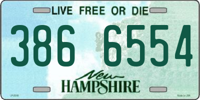 NH license plate 3866554