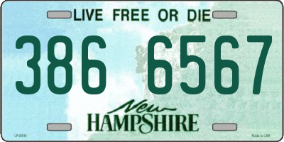 NH license plate 3866567