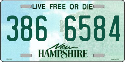 NH license plate 3866584