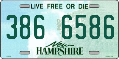 NH license plate 3866586