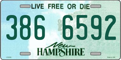 NH license plate 3866592