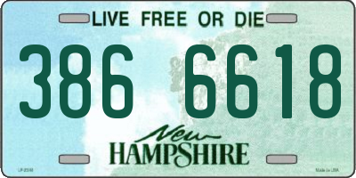 NH license plate 3866618