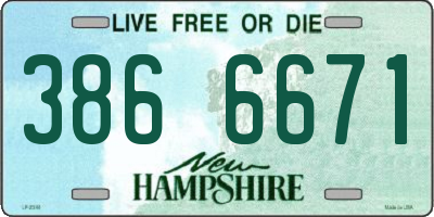 NH license plate 3866671