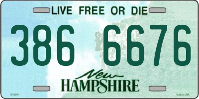 NH license plate 3866676