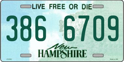 NH license plate 3866709