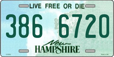 NH license plate 3866720